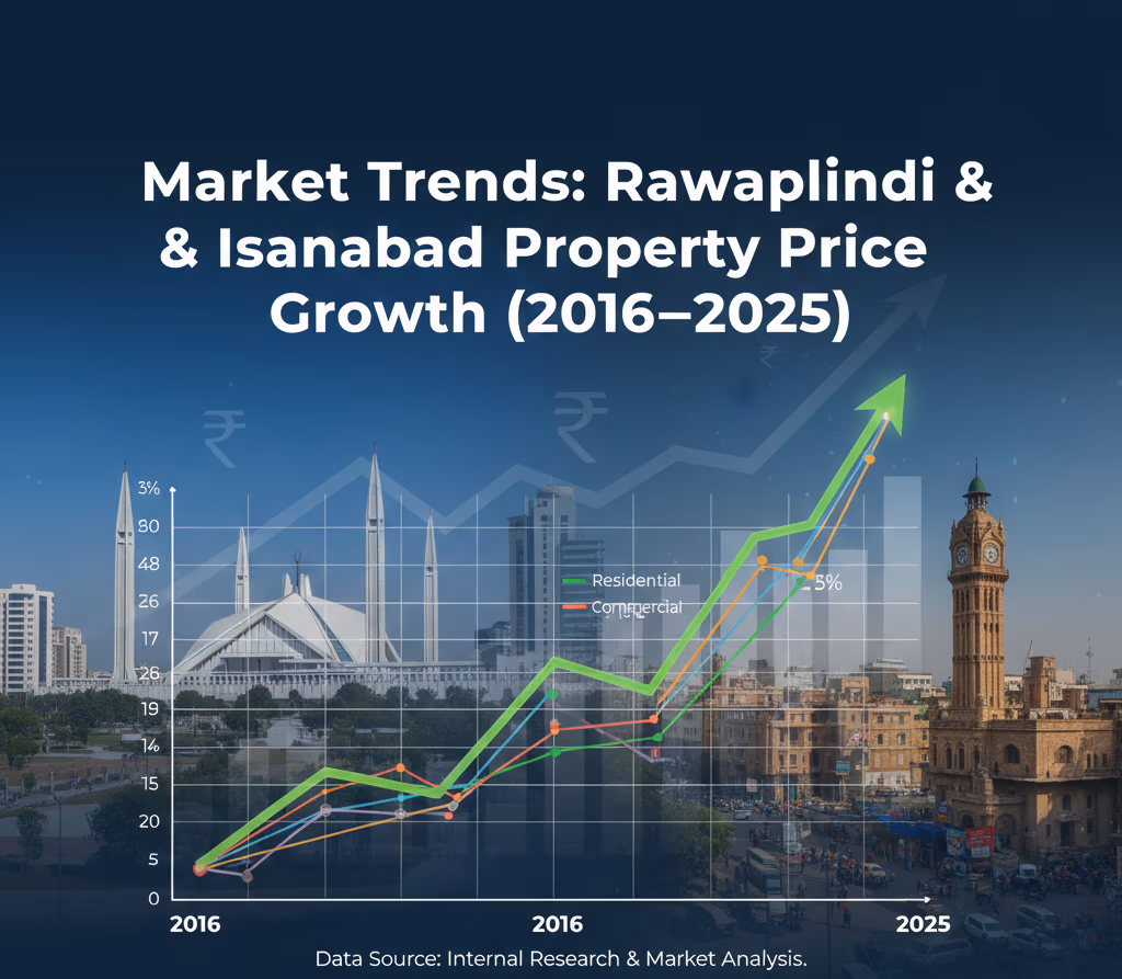 Market Trends: Rawalpindi & Islamabad Property Price Growth (2016–2025)