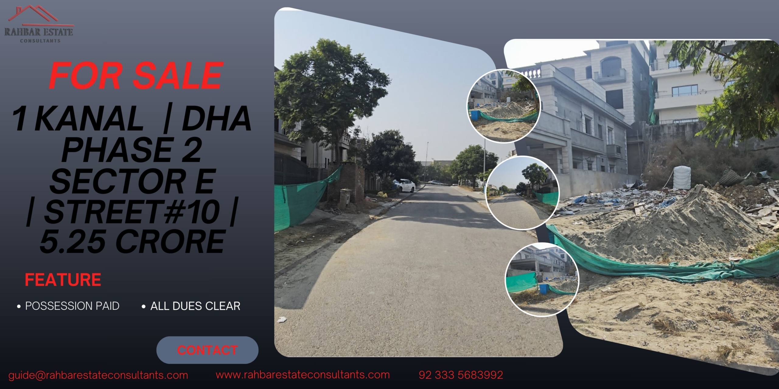 DHA PHASE 2 SEC E KANAL PLOT FOR SALE – Copy Alt Text: Residential plot location in DHA Phase 2 Sector E