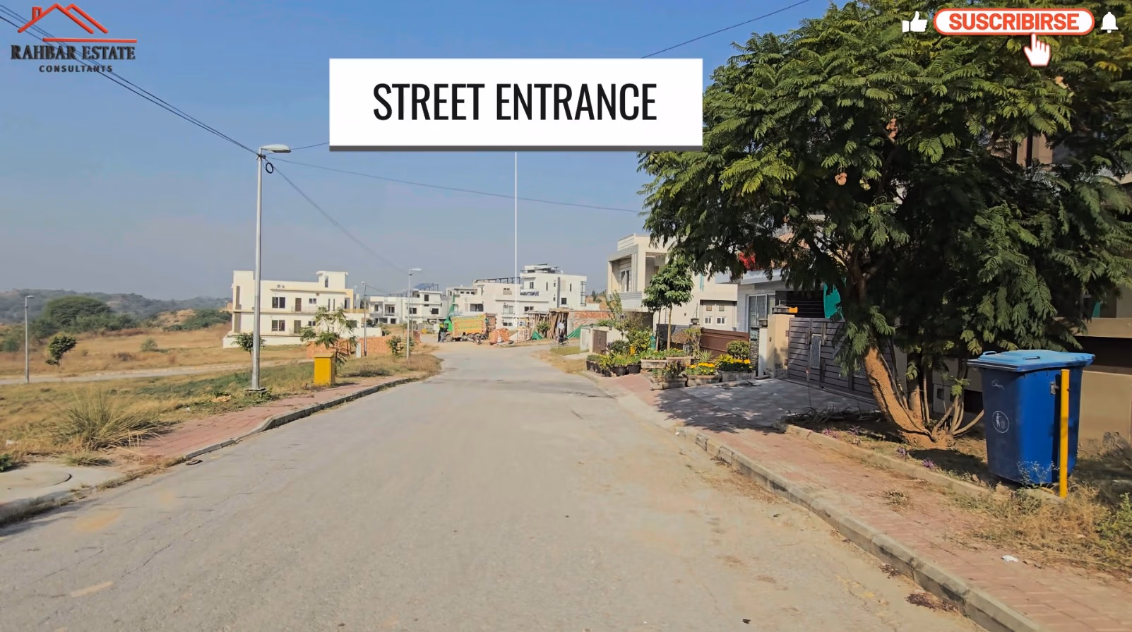 Alt Text: Peaceful residential neighbourhood in DHA Phase 3